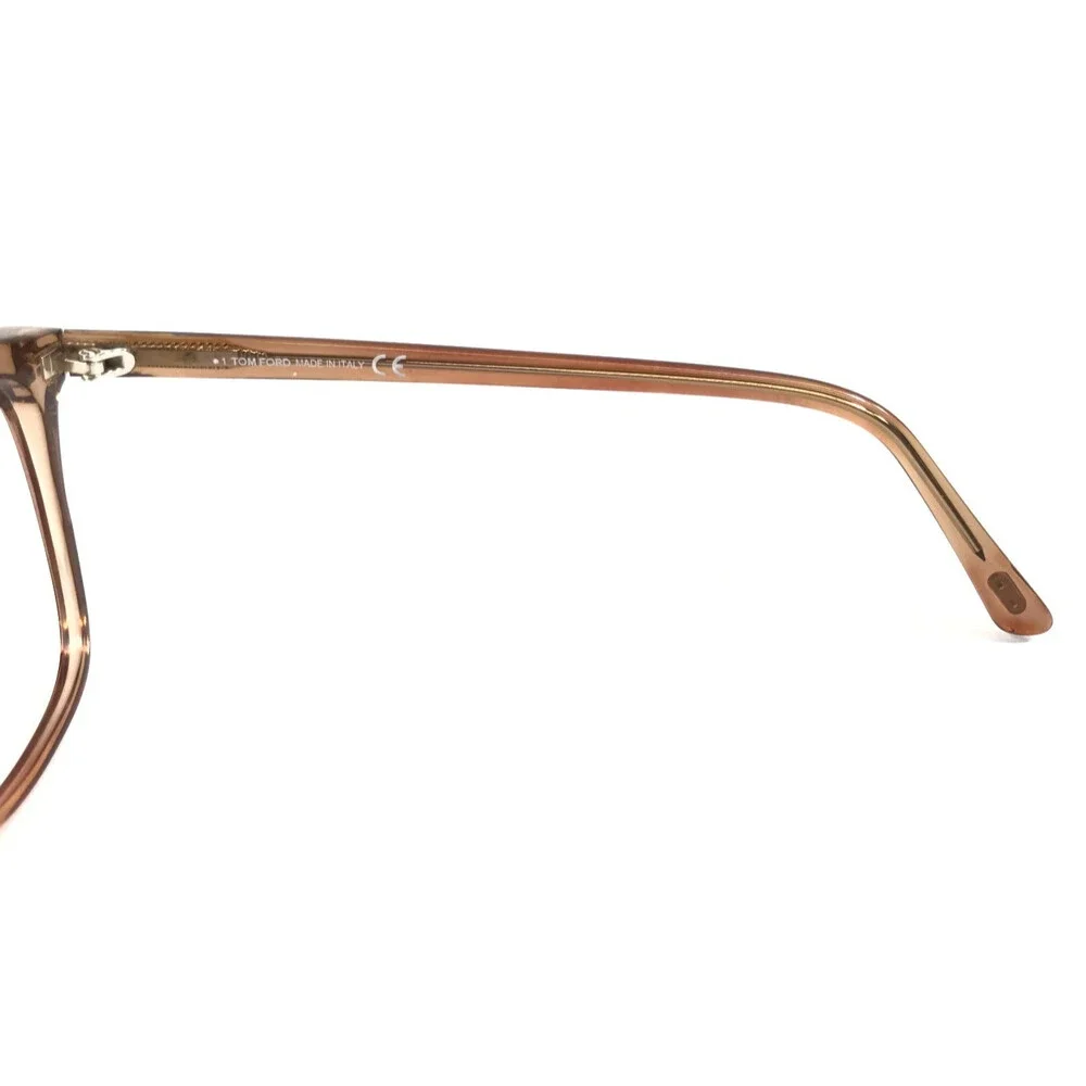 Tom Ford Eyeglasses Frames TF5762-B 045 Transparent Light Brown 55-15-140
